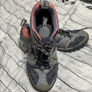 Merrell Gray and Coral Outdoor Shoes